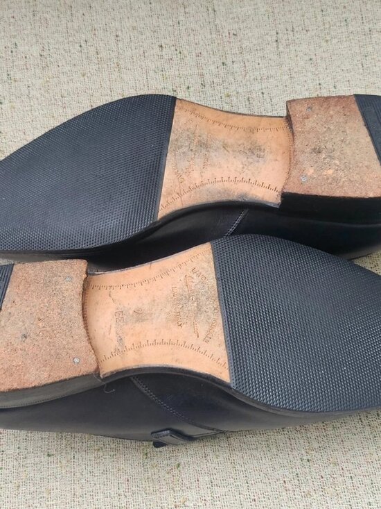 Vintage Salvatore Ferragamo Men Shoes Slip On Black Leather Size 7EE Made Italy main image 11